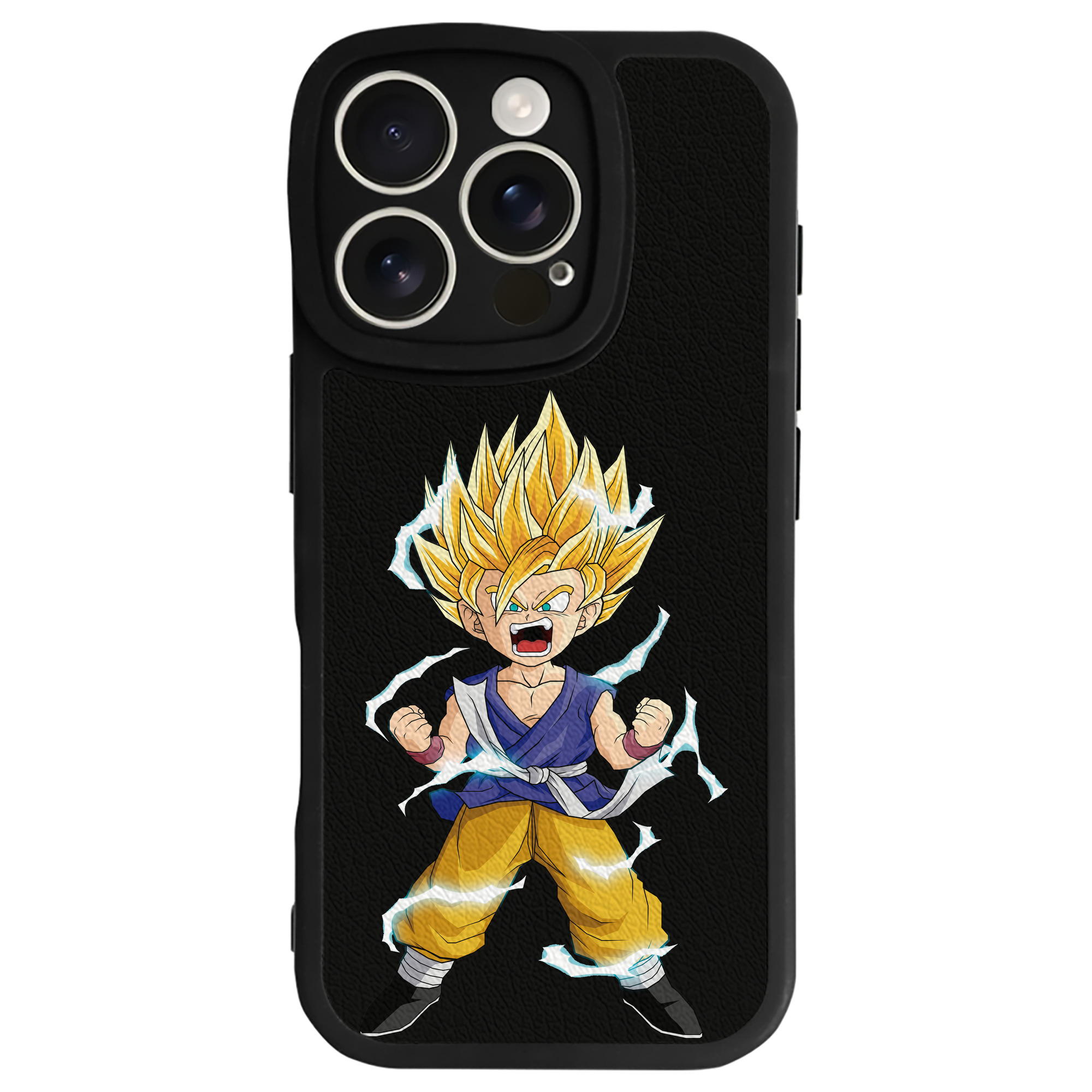 （画像用） ドラゴンボール 孫 悟飯（そんごはん）DRAGON BALL Son Gohan 【iPhone 16シリーズ対応】シリコンスマホケース（レザー調） 材質：シリコン